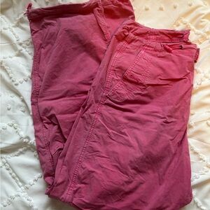 American Eagle Outfitters Vibrant Pink Parchute Pants